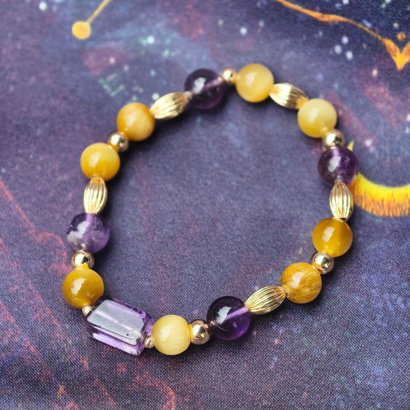 创意 设计 手链 暮春之眼 Eyes of Late Spring - 手链/手环 - 水晶 紫色