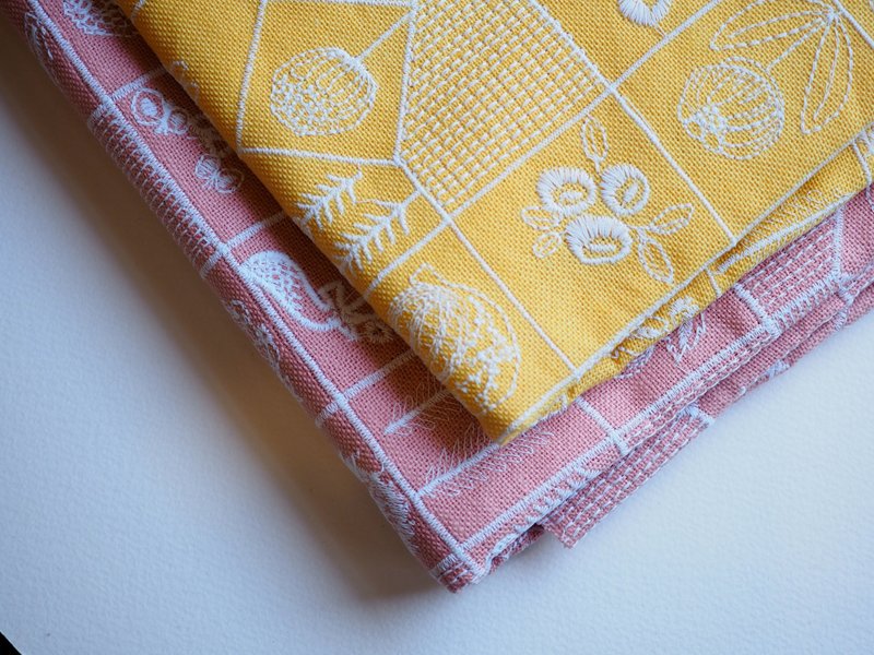 AMBER原版棉麻绣花布*138cm宽10cm各*5色 - 其他 - 棉．麻 多色