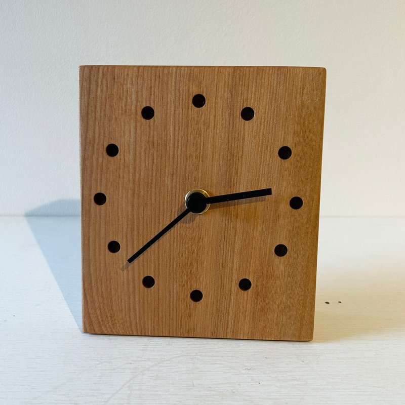 桌钟 马卡巴木 - 时钟/闹钟 - 木头 咖啡色