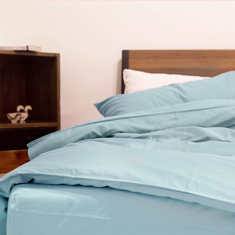 有机棉被套-湖水蓝 - 寝具 - 棉．麻 蓝色