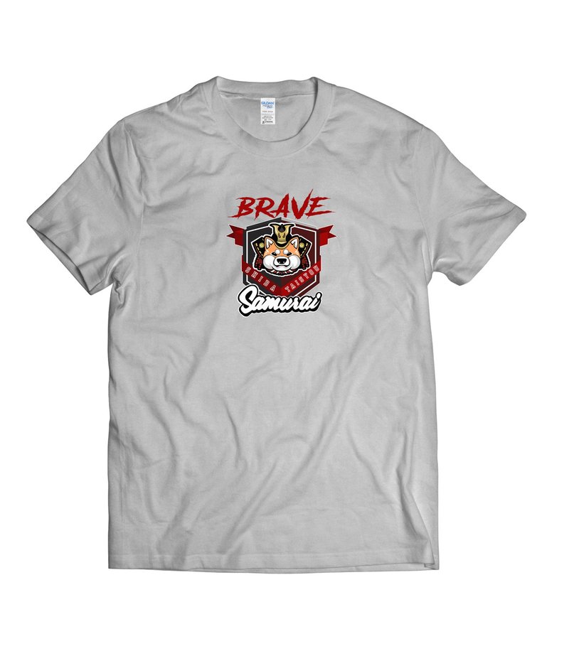 柴武士-T-shirt 白/黑/灰/藏青 - 男装上衣/T 恤 - 棉．麻 多色