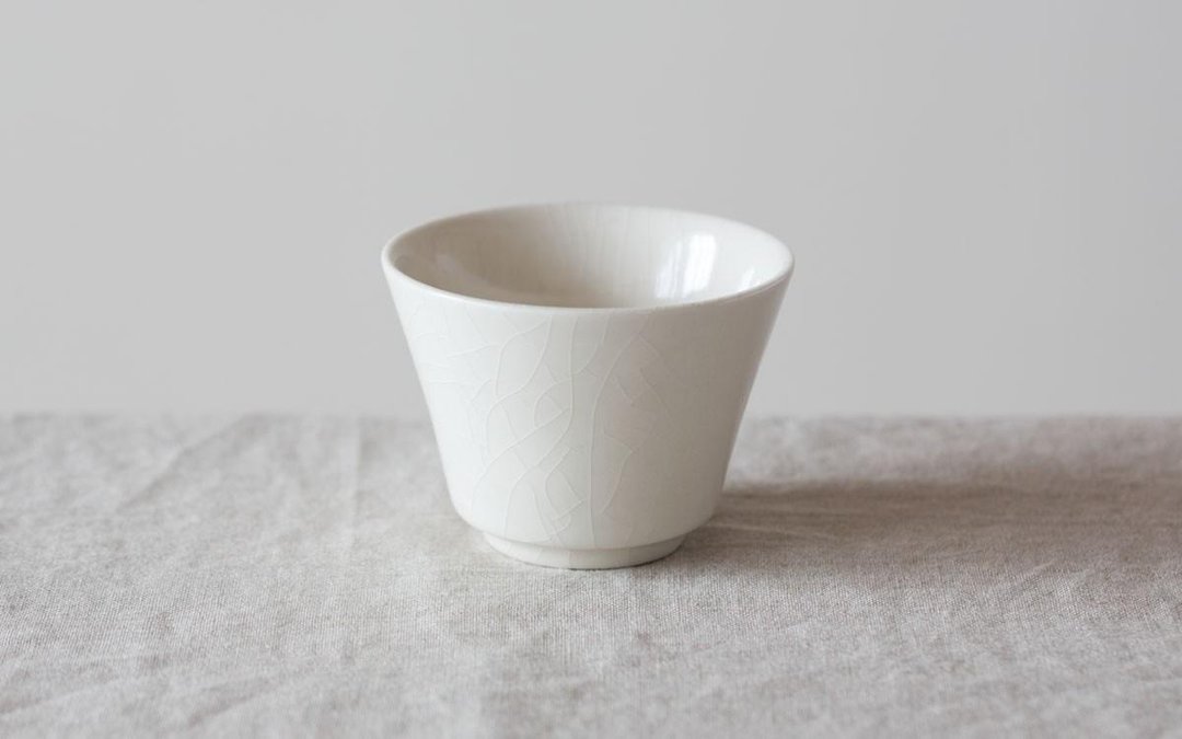 Teacup white intrusion - 碗 - 陶 白色