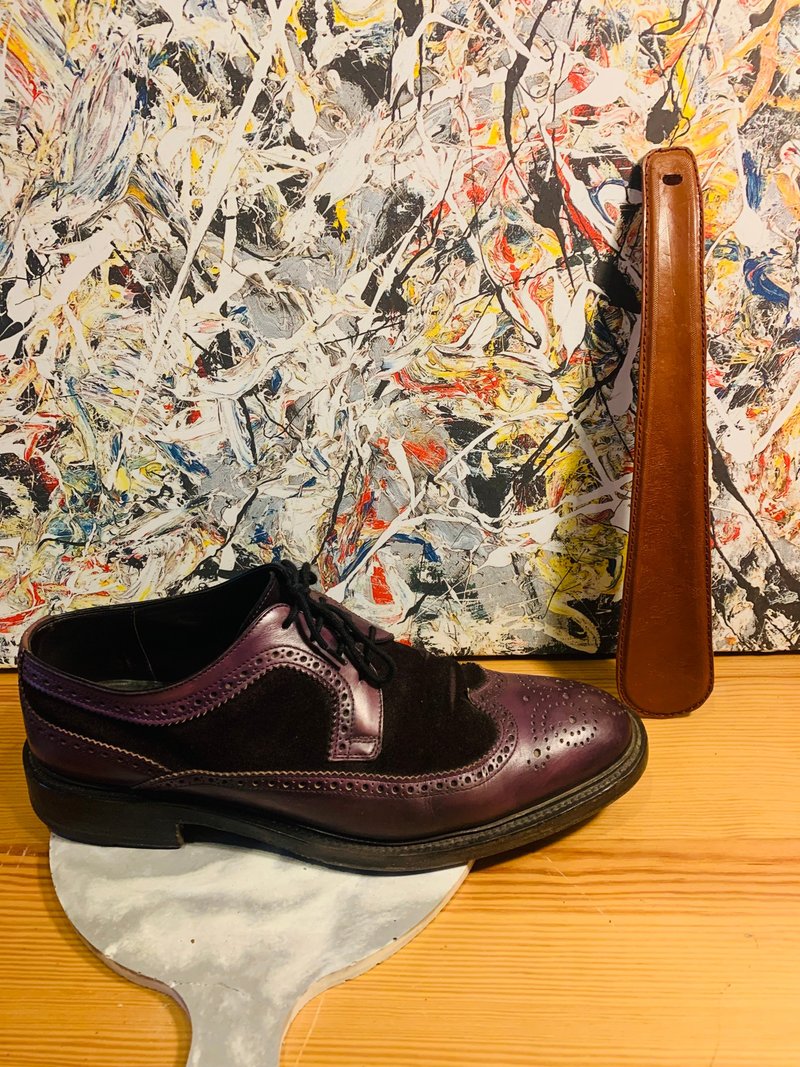 【梁絮皮艺】真皮 皮革/牛皮鞋拔/绅士鞋/牛津鞋/德比鞋/手工鞋 - 鞋垫/周边 - 真皮 咖啡色