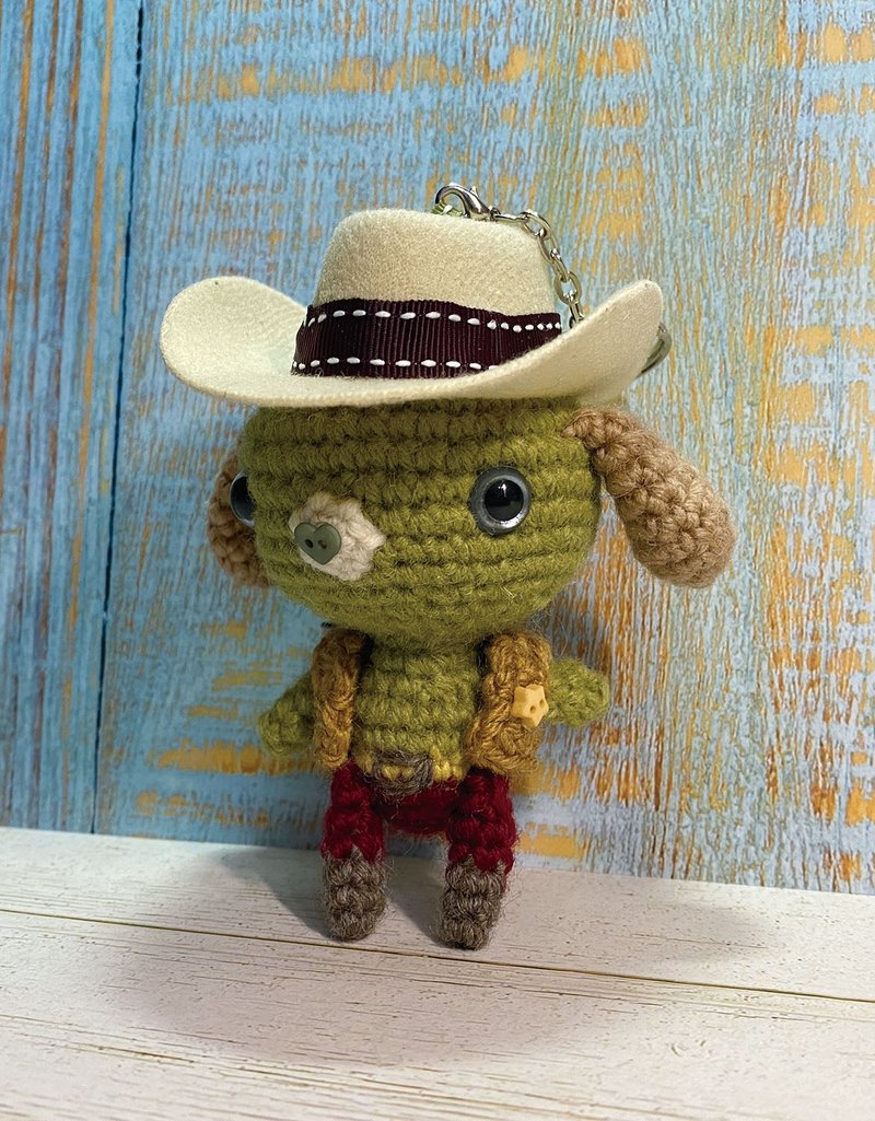 帅气牛仔狗 吊饰 - 吊饰 - 其他材质 绿色