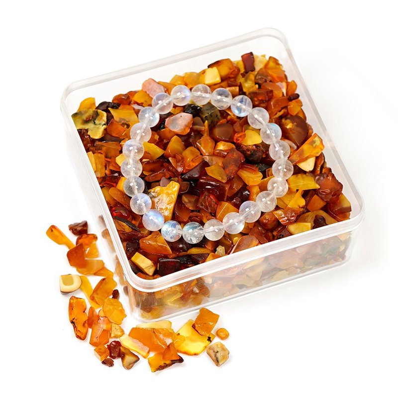 【正佳珠宝】 蜜蜡琥珀 消磁净化水晶方盒 水晶消磁盒 - 其他 - 半宝石 多色