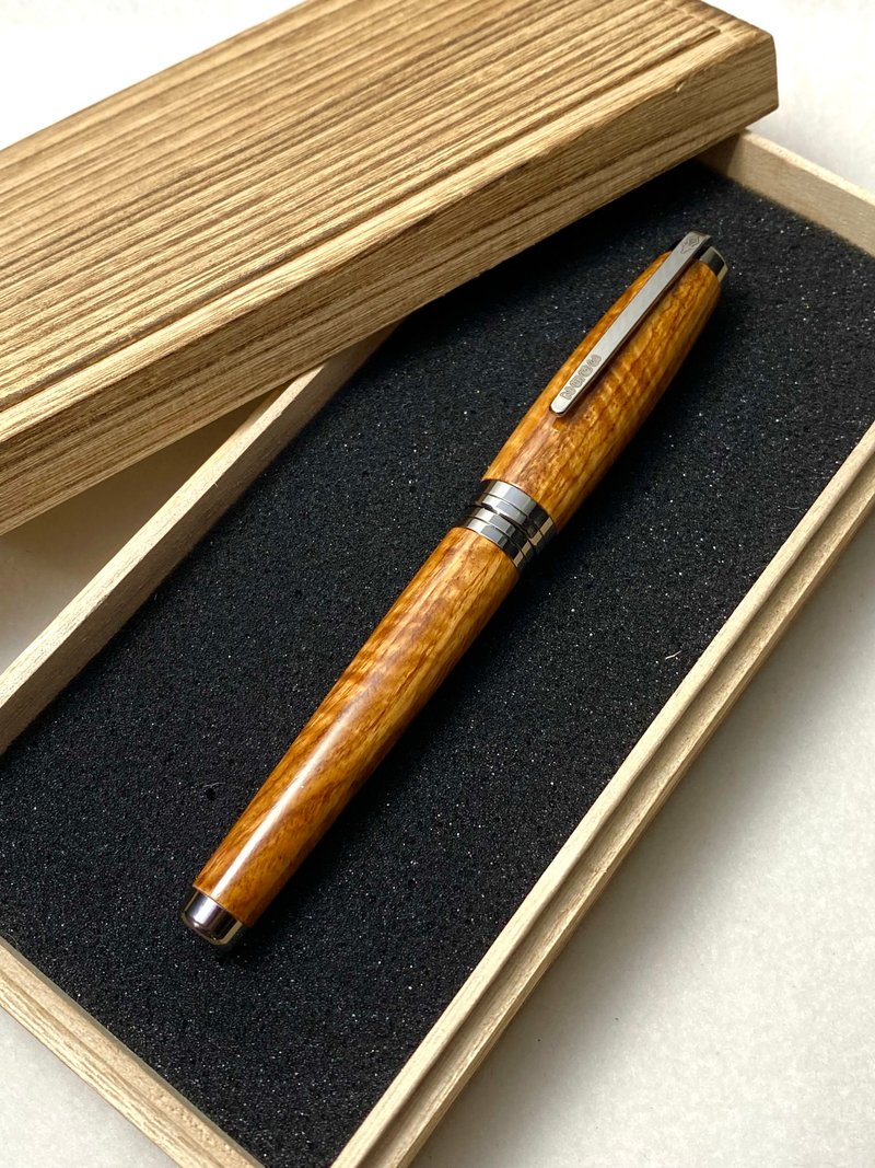 3952老山羊-X888 黄花梨木 高清高亮版 书法钛尖钢笔 - 钢笔 - 其他材质 