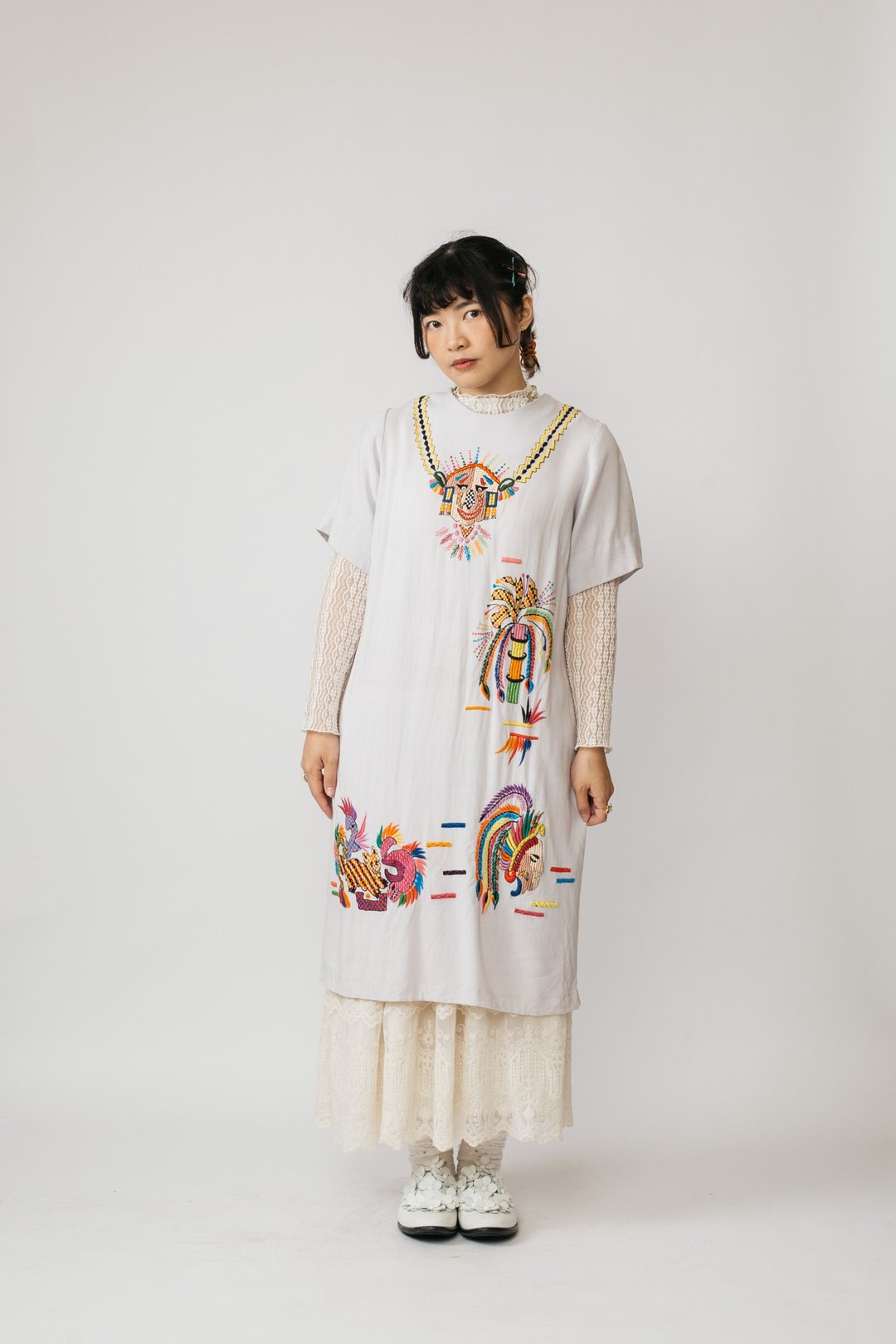尼加拉瓜刺绣洋装.Embroidery Folk Dress【初恋贩卖所】Vintage. - 洋装/连衣裙 - 棉 
