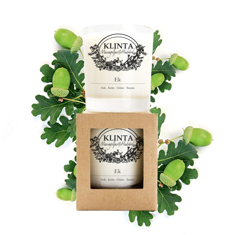 香氛按摩蜡烛 (45小时) - 森林橡木 - 蜡烛/烛台 - 其他材质 白色