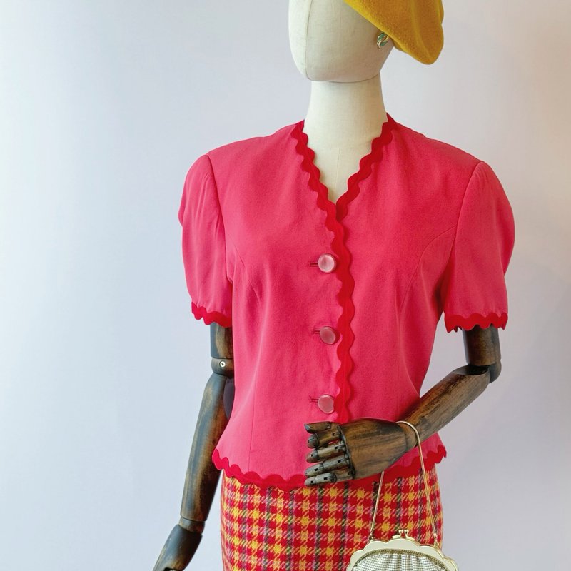 United Colours of Benetton 花边外套 - 女装休闲/机能外套 - 其他人造纤维 红色