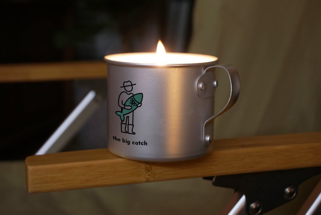 Incense Harbour 户外铝杯蜡烛 - 渔民的大鱼 (玫瑰) 250ml - 蜡烛/烛台 - 蜡 