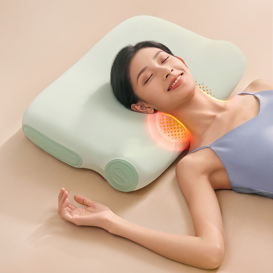 【免运】SKG护颈枕P3-2记忆棉枕头枕芯护颈椎助睡眠热敷枕头 - 枕头/抱枕 - 其他材质 