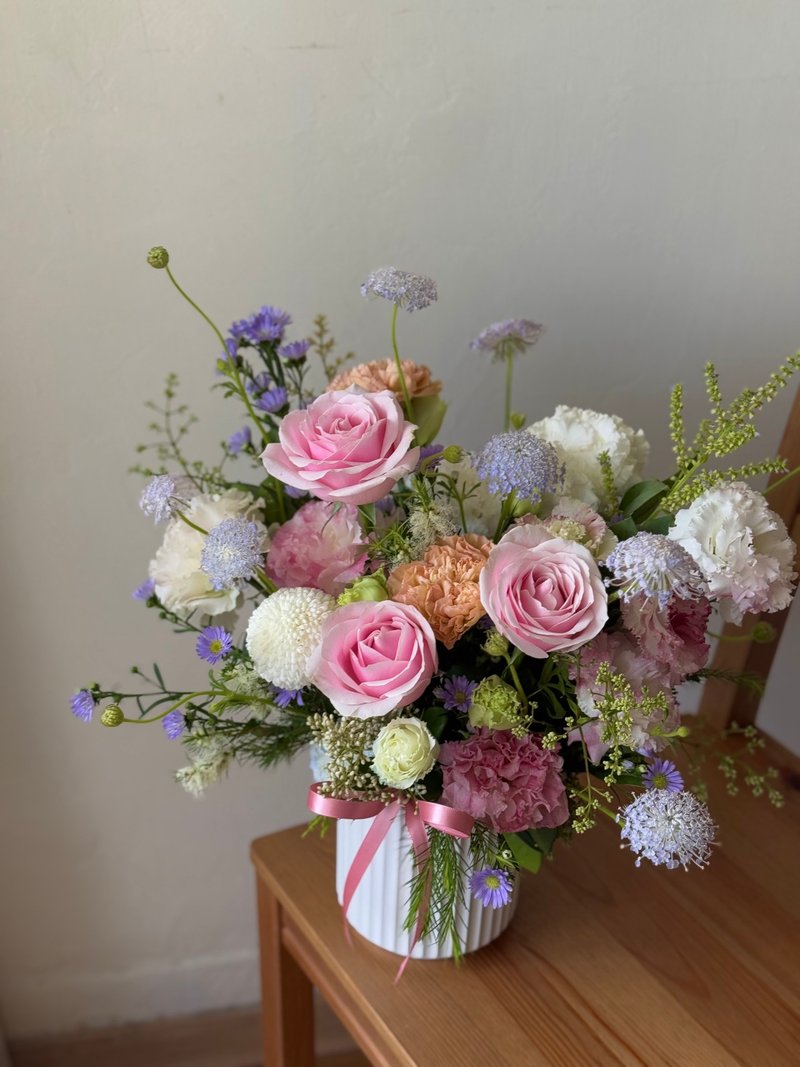 康乃馨鲜花盆花 母亲节花礼 盆花设计 开幕花礼 - 摆饰 - 植物．花 粉红色