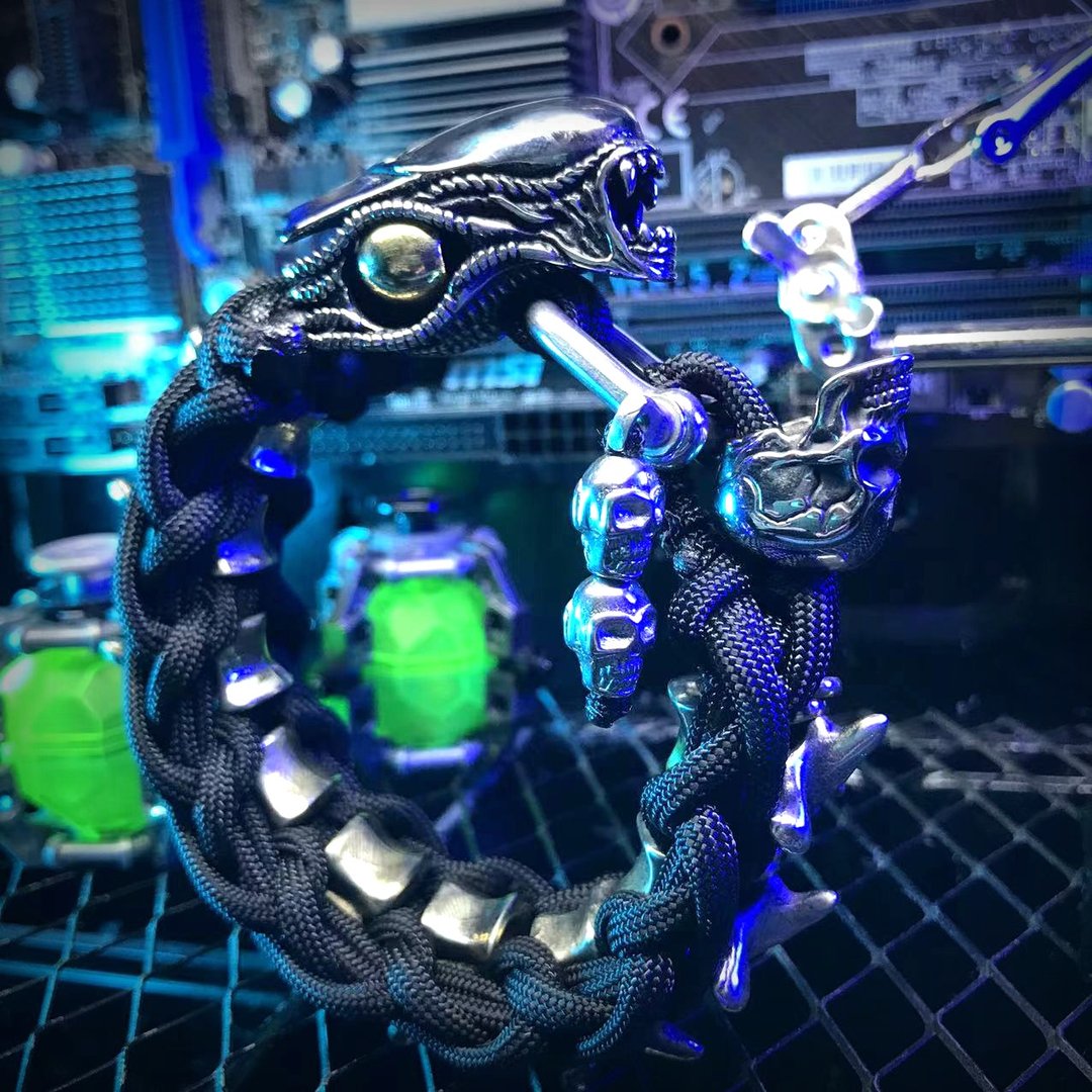 STRING MAN伞绳士-【定制化】伞绳手环-Alien异形(终极异形) - 手链/手环 - 其他金属 