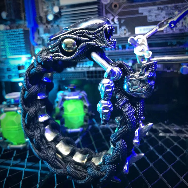 STRING MAN伞绳士-【定制化】伞绳手环-Alien异形(终极异形) - 手链/手环 - 其他金属 