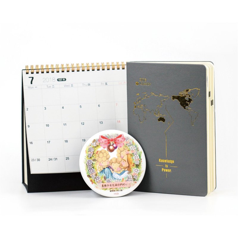 欢喜圣诞组合【艺术桌历+圣诞杯垫+行动日志】 - 笔记本/手帐 - 纸 多色