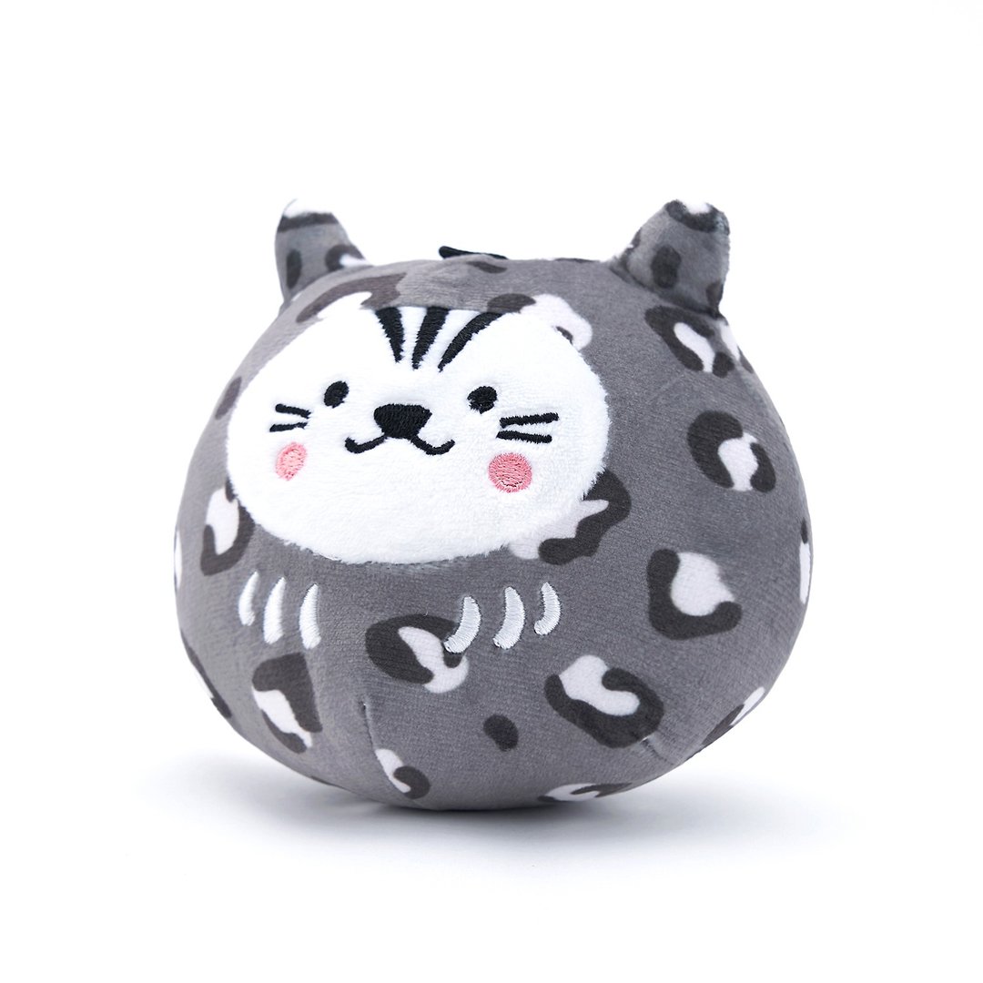 祈福达摩猫草球－限定(黑豹)　HitoCat 吉豆猫 - 玩具 - 棉 灰色