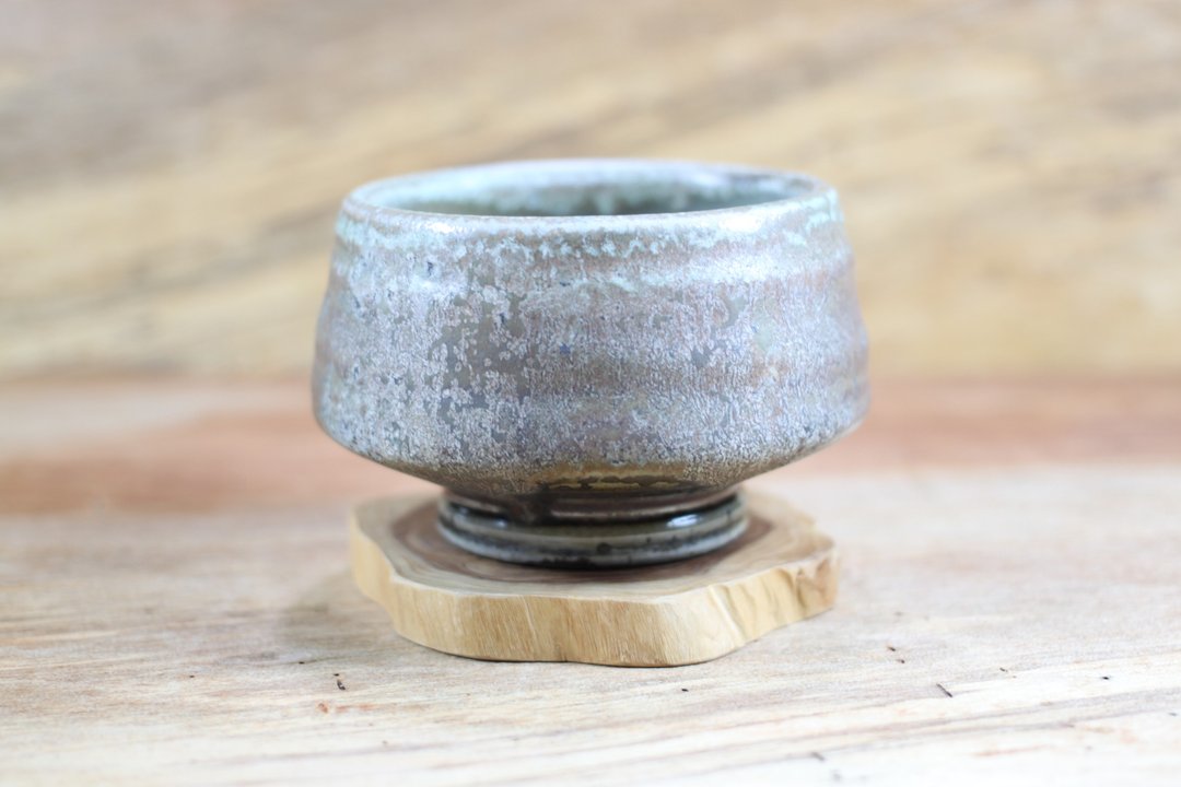 【沐春生活】纯手拉坏 柴烧茶碗 陶艺名家叶敏祥手工作品 - 茶具/茶杯 - 陶 
