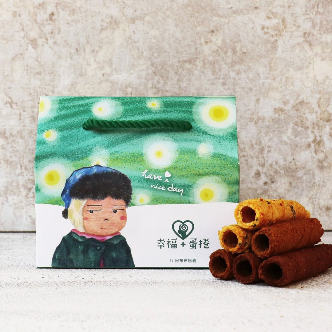 星空- 心路×阿布布思义联名礼盒(小蛋卷) - 零食/点心 - 新鲜食材 绿色