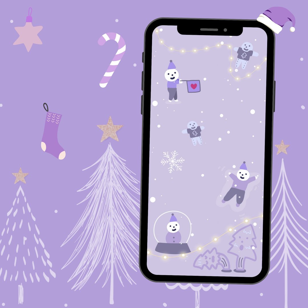 iPhone Wallpaper,Decor,Digital Painting - Christmas theme 02 - 电脑手机桌布/贴图/App 图示 - 其他材质 