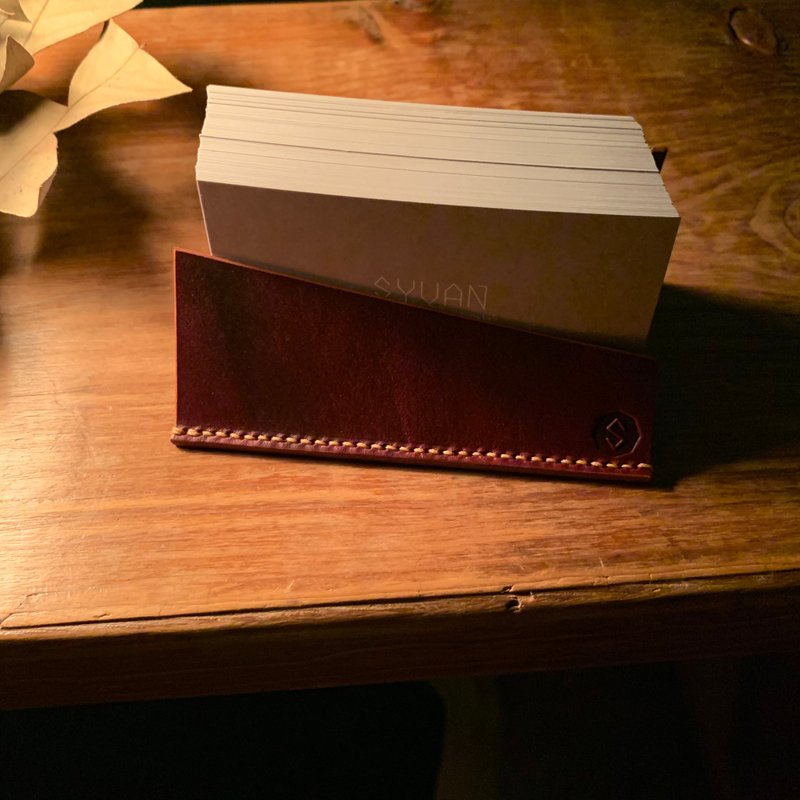 线切割名片架 - 名片架/名片座 - 真皮 红色