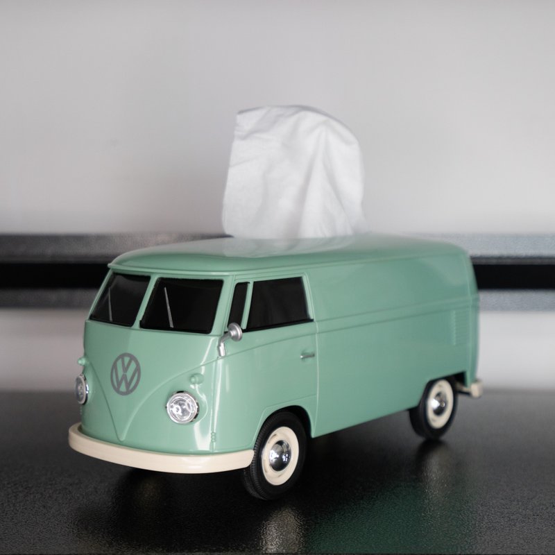 最佳礼物推介-复古经典1:16 VW T1 Bus车型收纳盒 - 纸巾盒 - 塑料 绿色