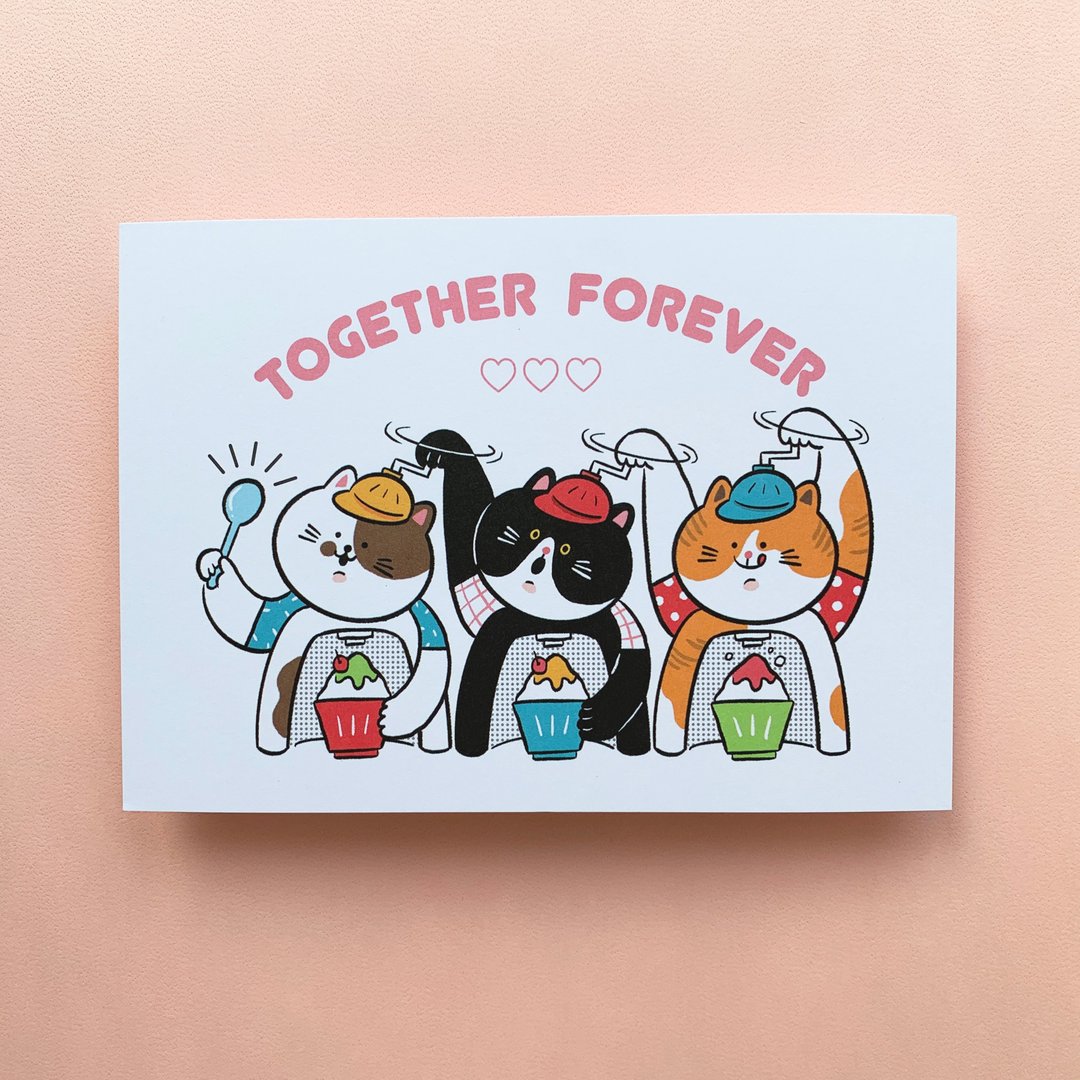 (42) Together Forever / 明信片 - 卡片/明信片 - 纸 多色
