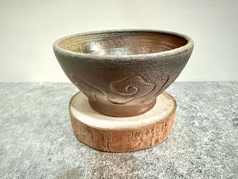 云纹柴烧茶杯 - 茶具/茶杯 - 陶 