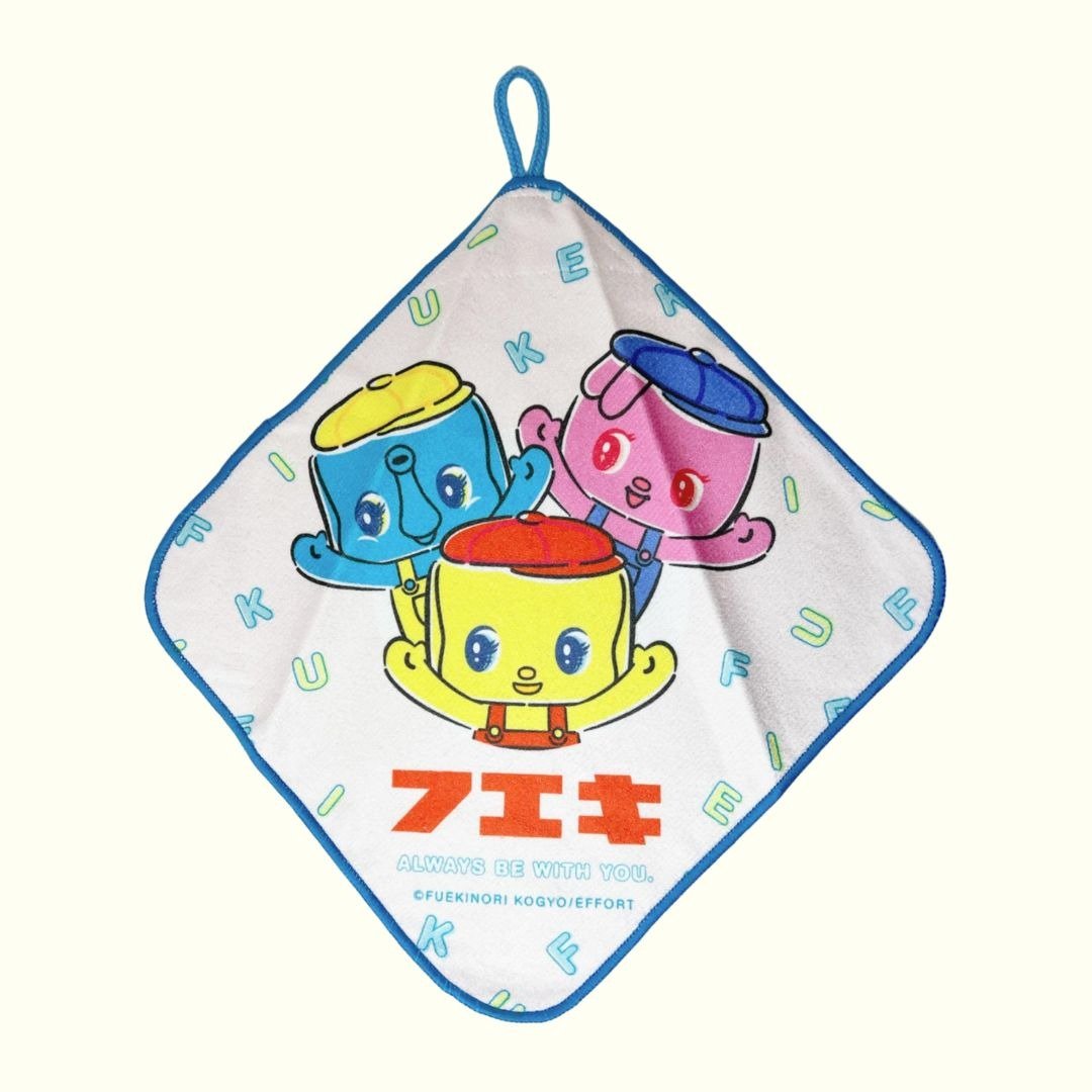 浆糊仔好朋友蓝色抹手毛巾 - 毛巾浴巾 - 棉．麻 多色