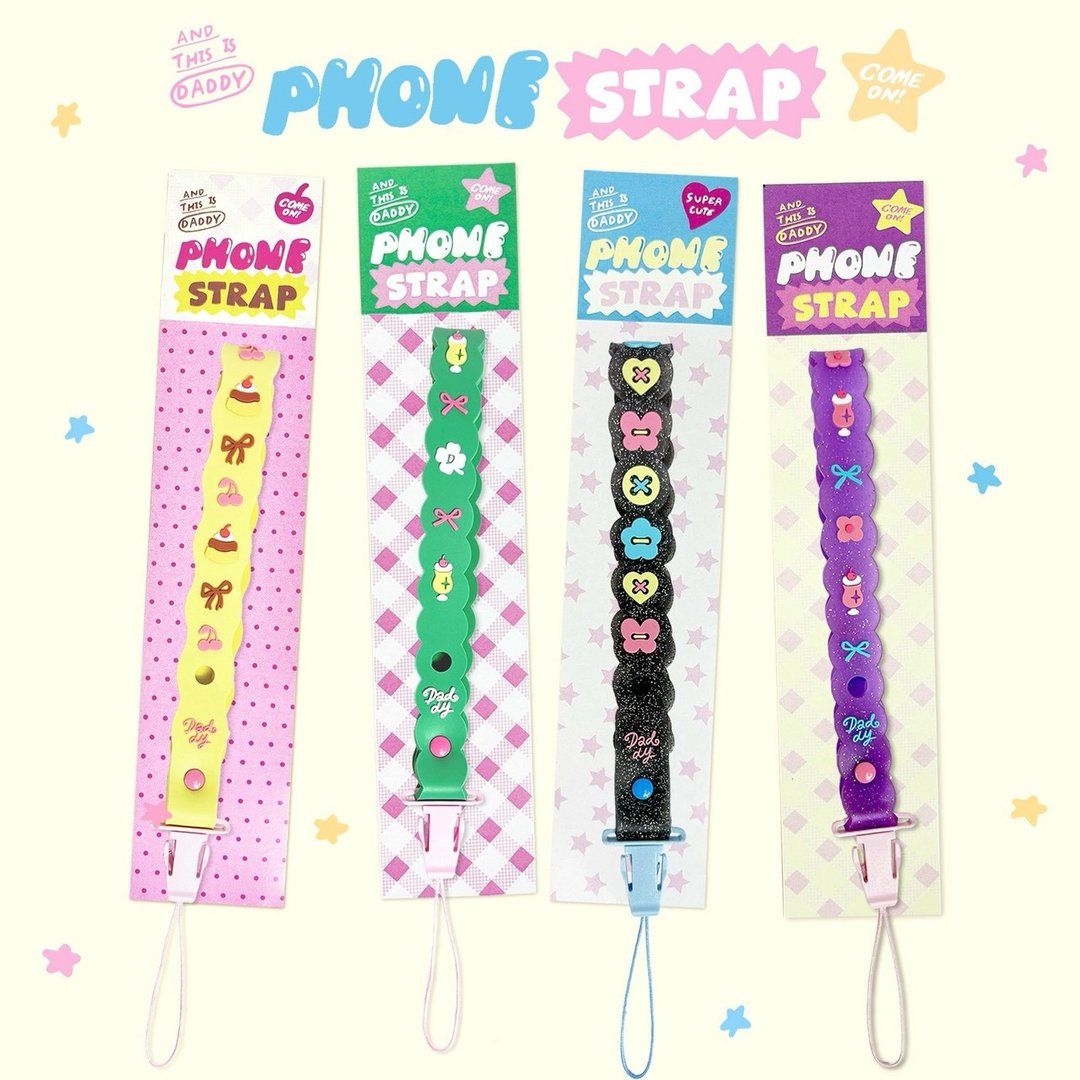 DADDY | Daddy Phone Strap 手机/相机挂绳 4款全新超可爱设计 - 挂绳/吊绳 - 其他材质 