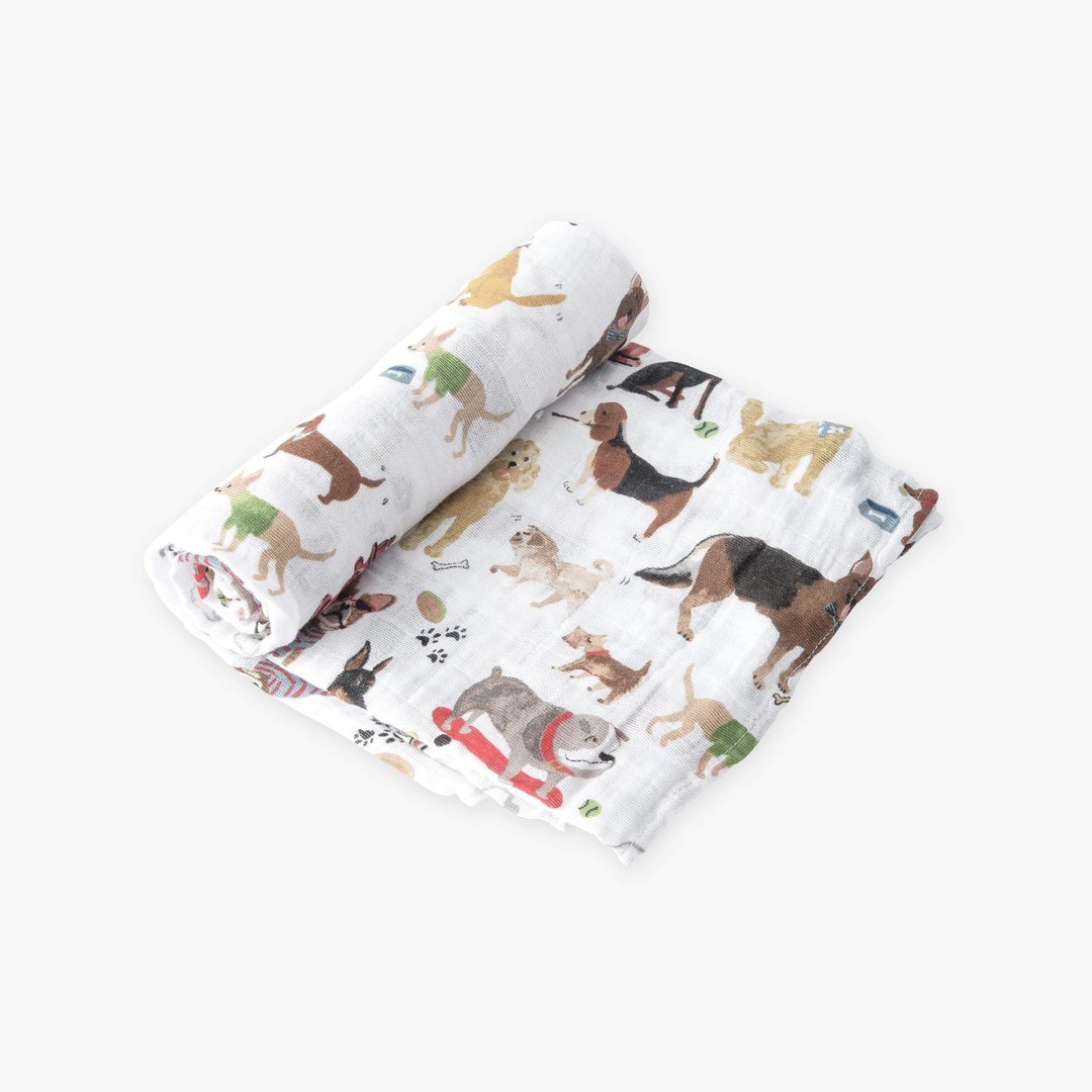 LittleUnicorn 纯棉纱布巾单入组 小狗当家 - 其他 - 棉 白色