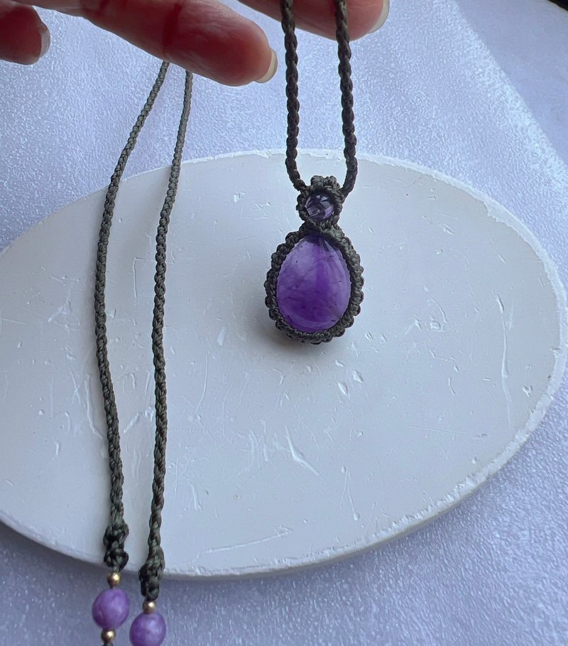 **静谧心语**紫水晶编织项链 - 项链 - 宝石 紫色