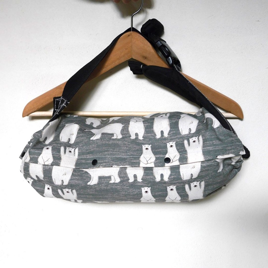Baby carrier bag /  polar bear - 其他 - 棉．麻 灰色