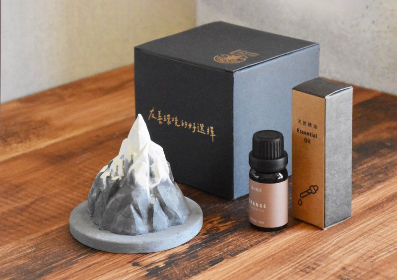 菱炭火山扩香石 + 10ml天然精油 居家香氛组 - 香薰/精油/线香 - 环保材料 灰色