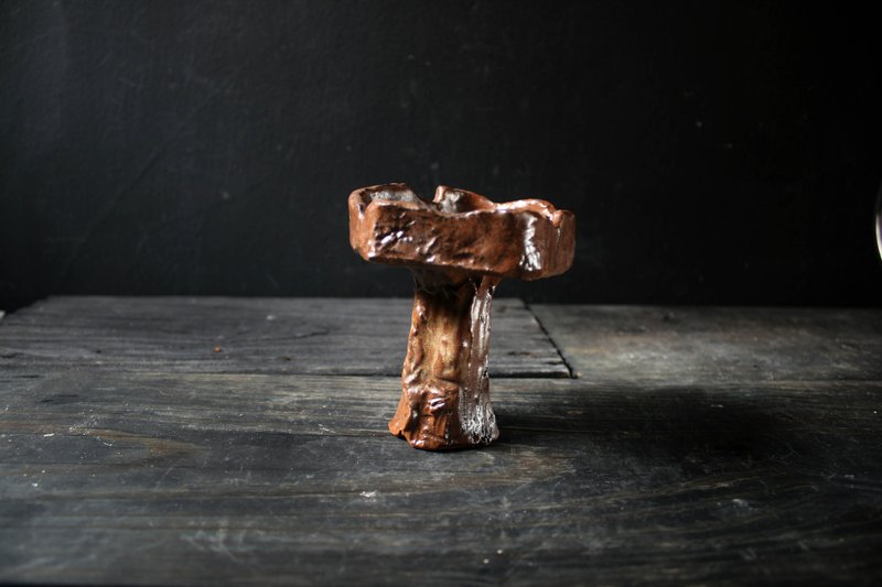 大地矮座 Eolh (陶瓷 矿石收纳 饰品盘 薰香盘) - 收纳用品 - 陶 咖啡色