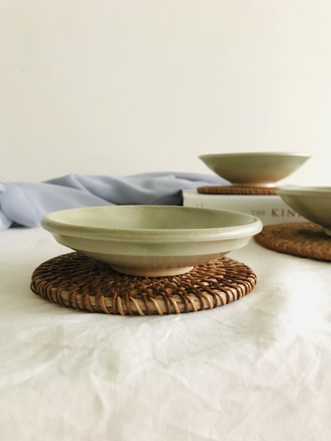 Déjà vu Ceramics 竹林陶制盘 - 盘子/餐盘/盘架 - 陶 绿色