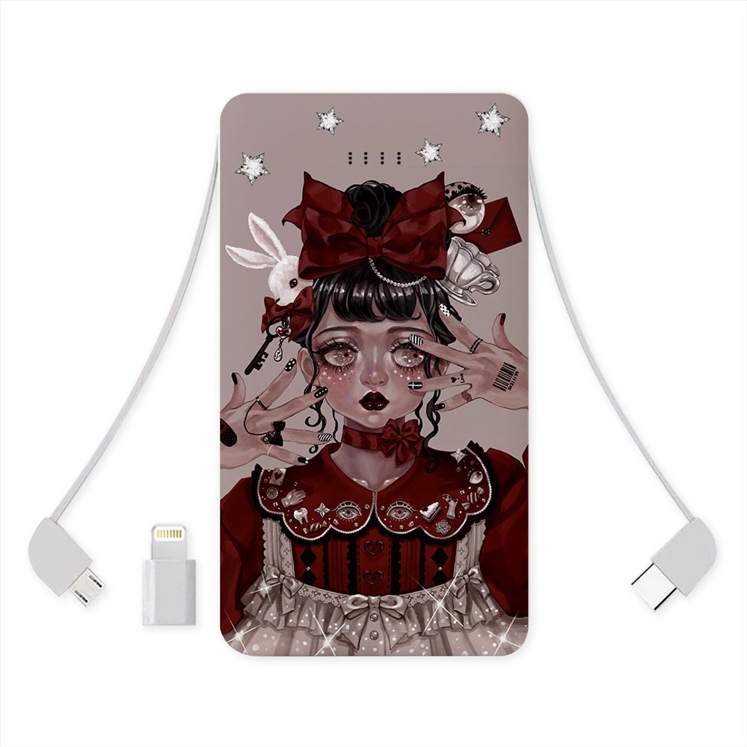 联名 Zihling 装饰少女 三种行动电源10000mAh ZLAA05 - 充电宝/传输线 - 其他金属 多色