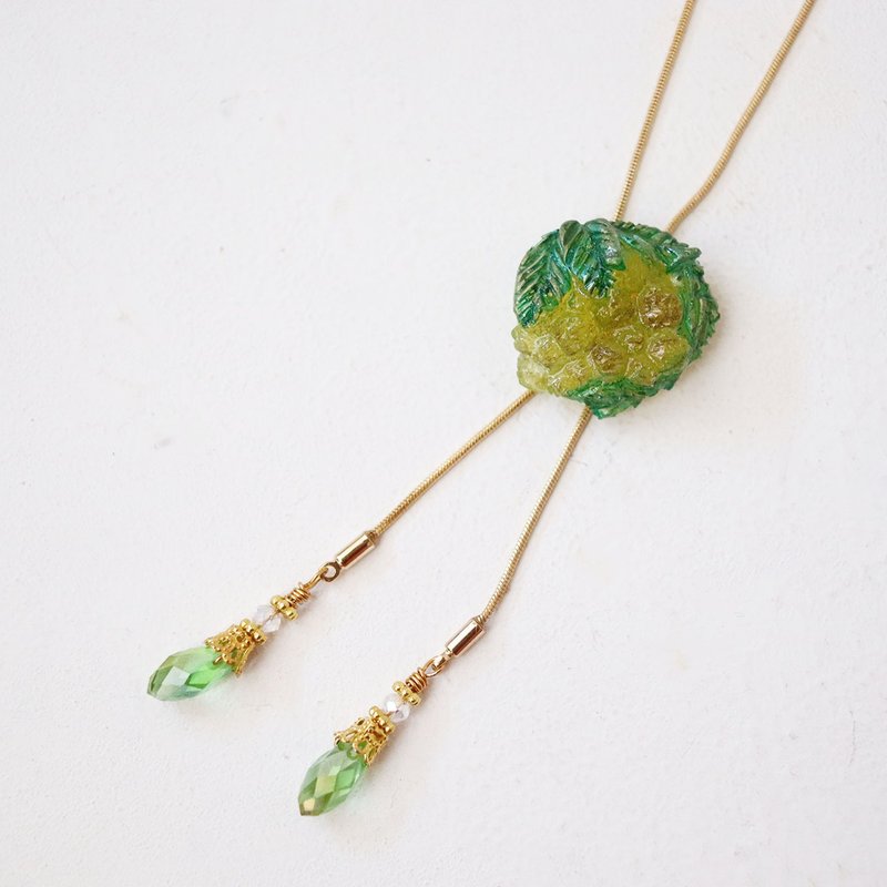 含羞草领带 项链/长项链风格 黄色 - 项链 - 树脂 黄色