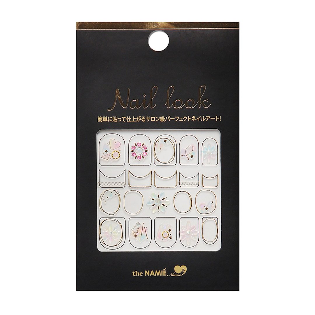 【 DIY 美甲】Nail Look 美甲装饰艺术贴纸 镜瓶花 - 指甲油/指甲贴 - 纸 金色