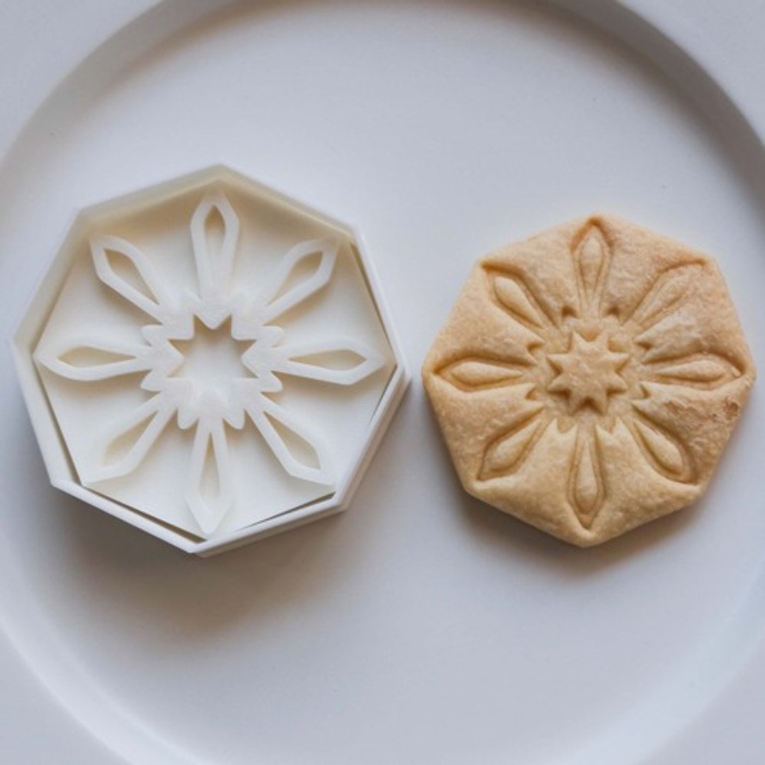 Snowflake (cookie cutter / cookie type) - 厨房用具 - 木头 