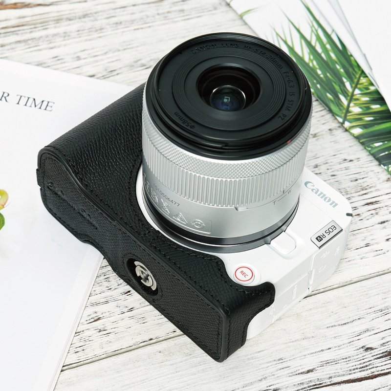 手掌纹皮革相机底座 for CANON EOS R50 V / EOSR50 V - 相机 - 真皮 多色