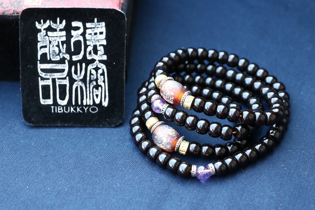 无染色椰蒂 8x6mm 108颗 佛珠可挂佛牌椰壳 串珠设计 饰品项链 - 手链/手环 - 植物．花 