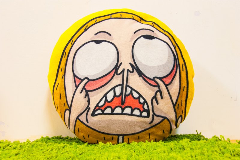 【抱枕-花生John】圆型抱枕、午睡枕、交换礼物 / MKAC - 枕头/抱枕 - 棉．麻 粉红色