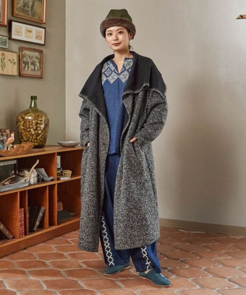 【热门预购】游牧层次感特色可变化翻领大衣 外套 (2色) COT-4305 - 女装休闲/机能外套 - 聚酯纤维 