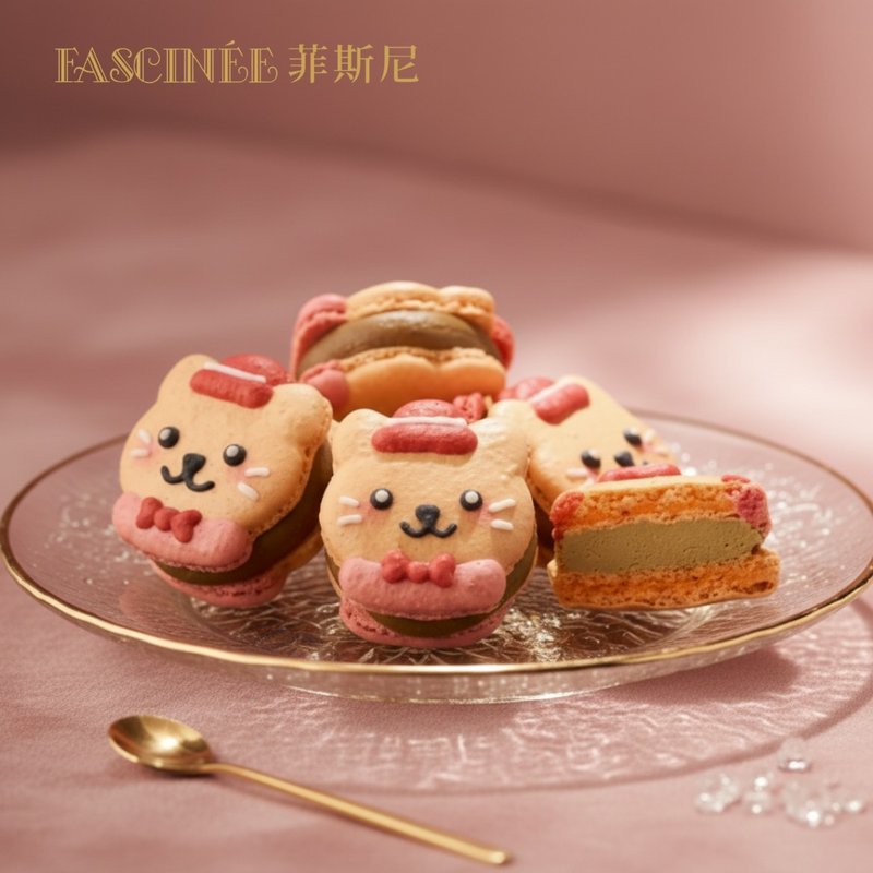 伯爵猫 伯爵奶茶 马卡龙 - 蛋糕/甜点 - 新鲜食材 咖啡色