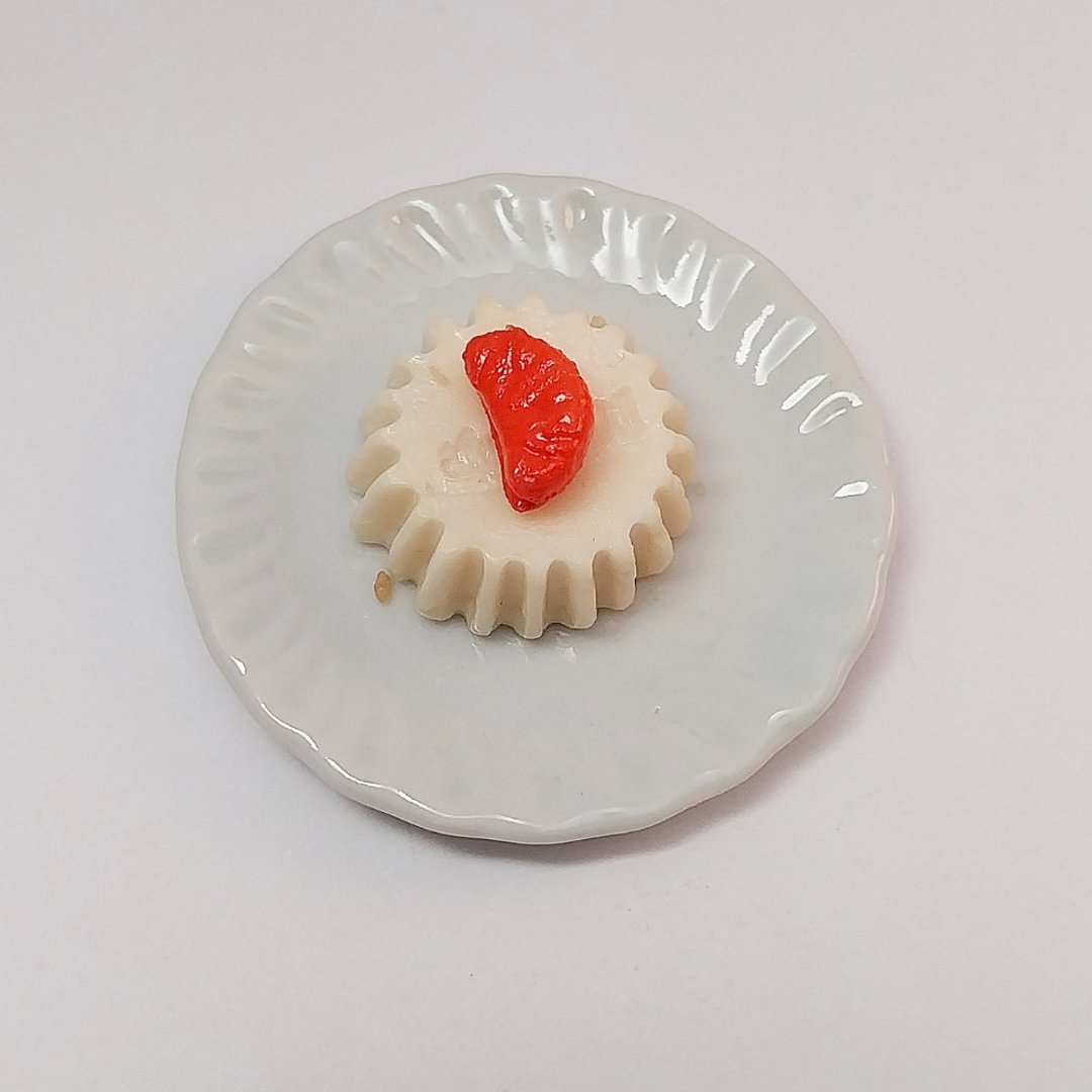 布丁、柳橙、迷你食品、收藏品、可爱物品、玩具、食物模型 - 摆饰 - 粘土 黄色