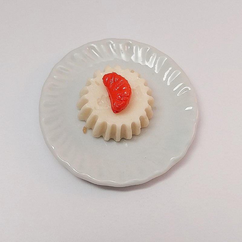 布丁、柳橙、迷你食品、收藏品、可爱物品、玩具、食物模型 - 摆饰 - 粘土 黄色