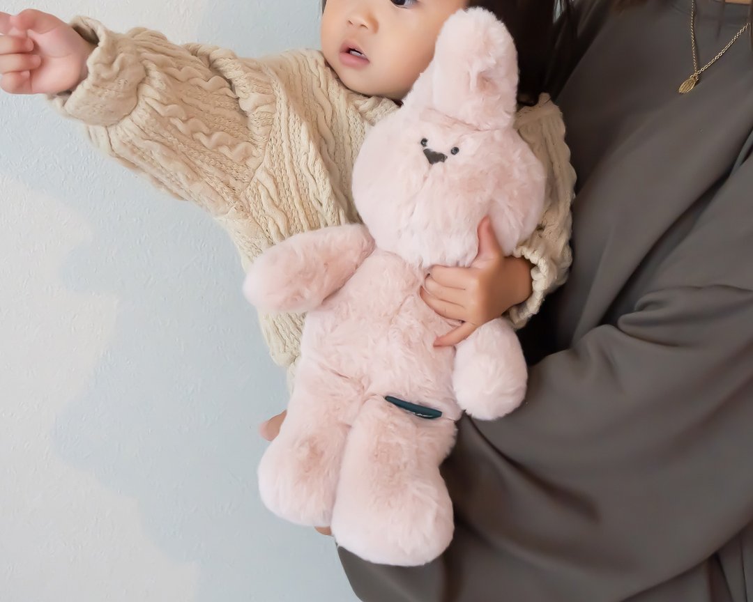 Pink Bear/Rabbit - 玩具/玩偶 - 聚酯纤维 粉红色