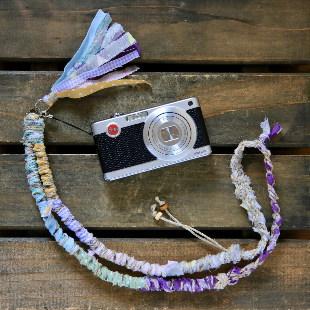 Tear cloth neck strap #6/lanyard - 相机背带/脚架 - 棉 多色