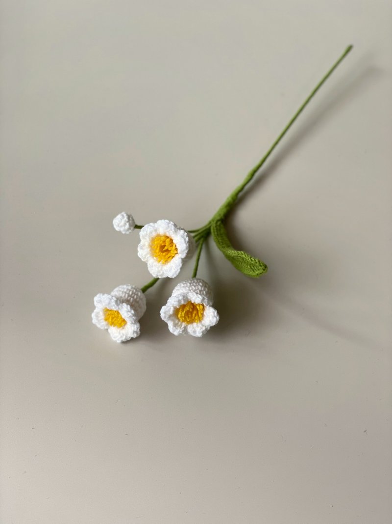 钩针编织铃兰花/花草/家中摆饰/针织花 - 摆饰 - 其他材质 