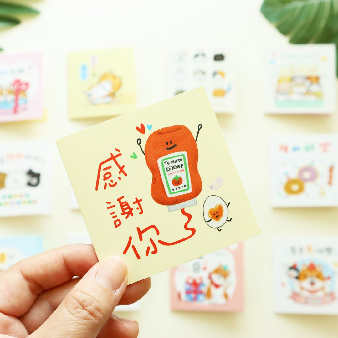 彩印方型迷你小卡 (12 图) SGC-297 - 卡片/明信片 - 纸 